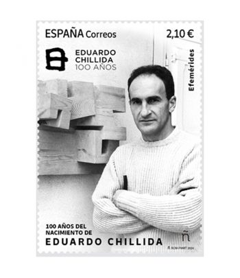 Sello de España 5723 100 años nacimiento Eduardo Chillida  - 1 Filatelia.shop