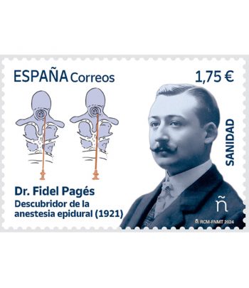 Sello de España 5724 Dr. Fidel Pagés. Anestesia epidural.  - 1 Filatelia.shop