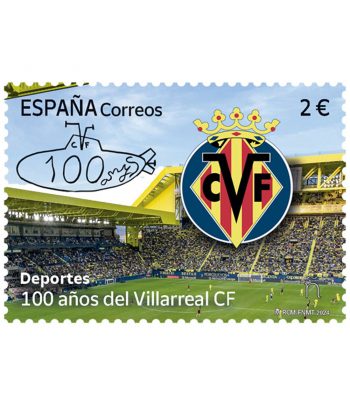 Sello de España 5731 100 años Villarreal C.F.  - 1 Filatelia.shop