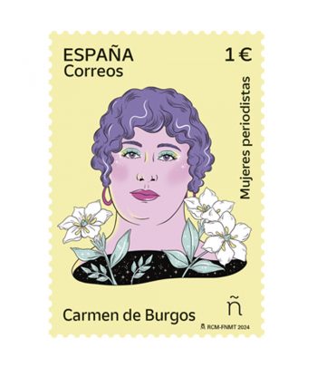 Sello de España 5751 Mujeres periodistas. Carmen de Burgos.  - 1 Filatelia.shop