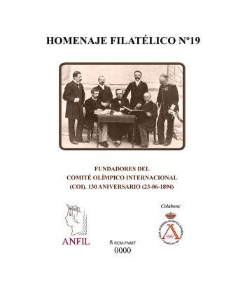 Homenaje filatélico nº19 año 2024 Fundadores COI.  - 1 Filatelia.shop